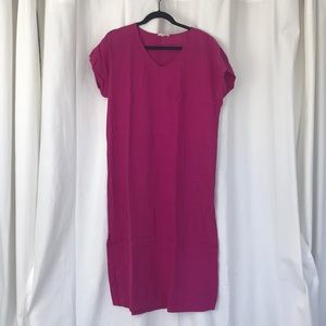 Eileen Fisher Cotton Gauze Midi Dress